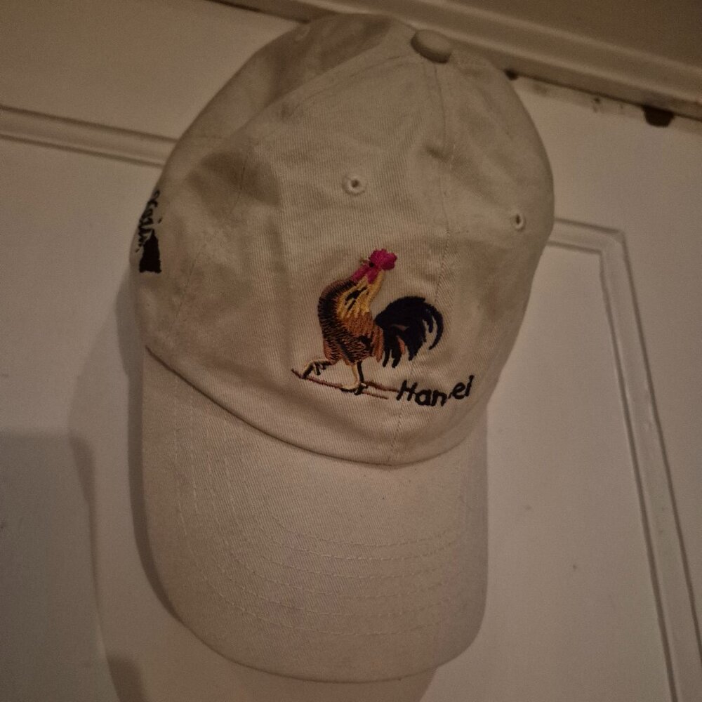 Dorfman Pacific Inc Rooster Cream Kauai Baseball Cap